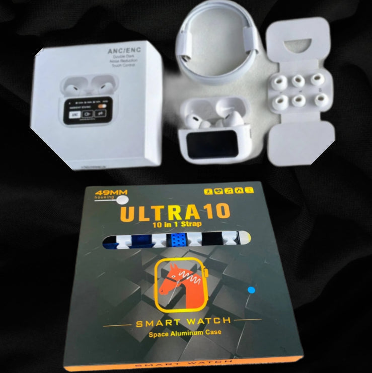 A9 PRO AIRPODS + Ultra 10 (10 in 1)