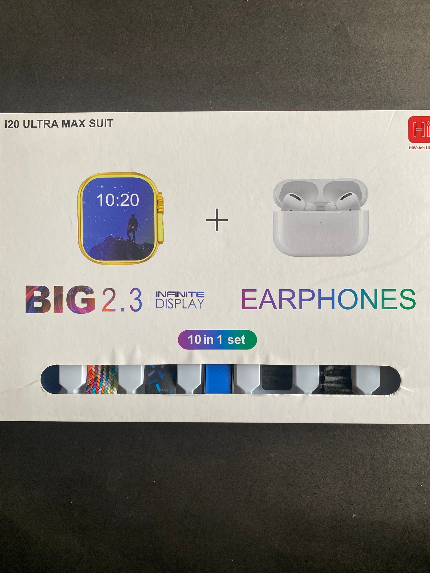 I20 ultra max suit with airpod 10 in 1