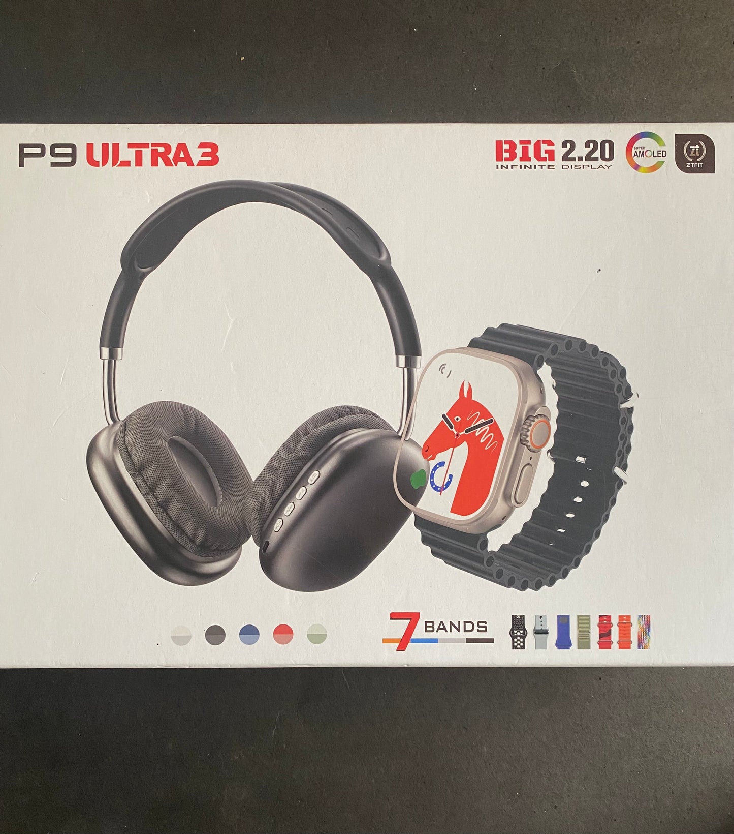 P9 ultra 3 with headphone & 7 bands