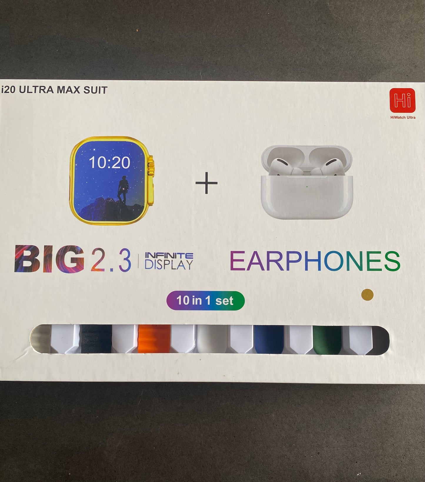 I20 ultra max suit with airpod 10 in 1