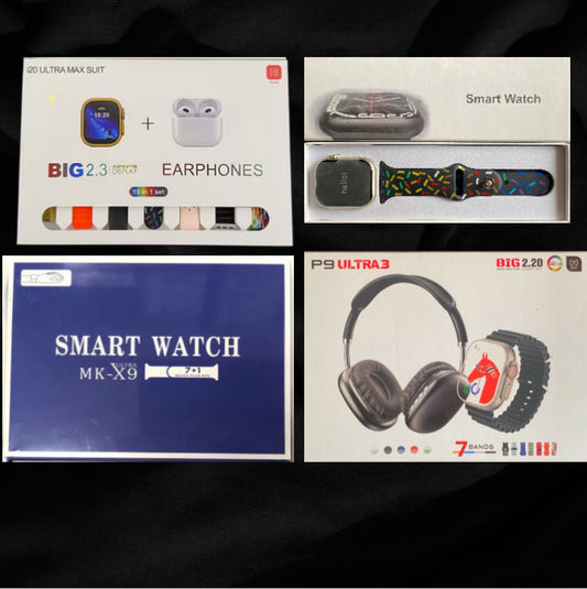 I20 Ultra Max Suit + Series 9 + P9 Ultra 3 + MK-X9 Ultra 7+1 (4 in 1)