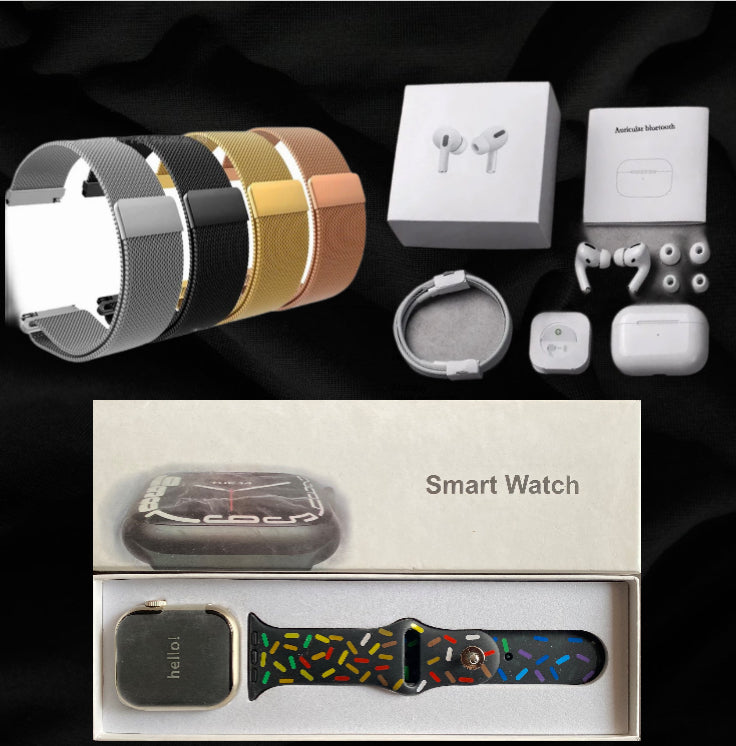 Series 9 + Magnetic Chain Strap For 22mm + Earphone (2nd generation) with Magnetic Charging Case (USB-C)