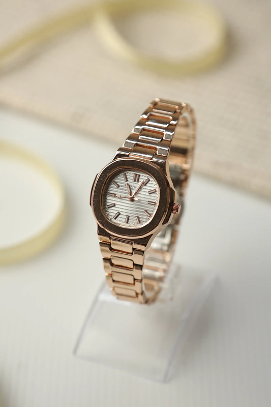 Patek Philippe Rose Gold Women Watch