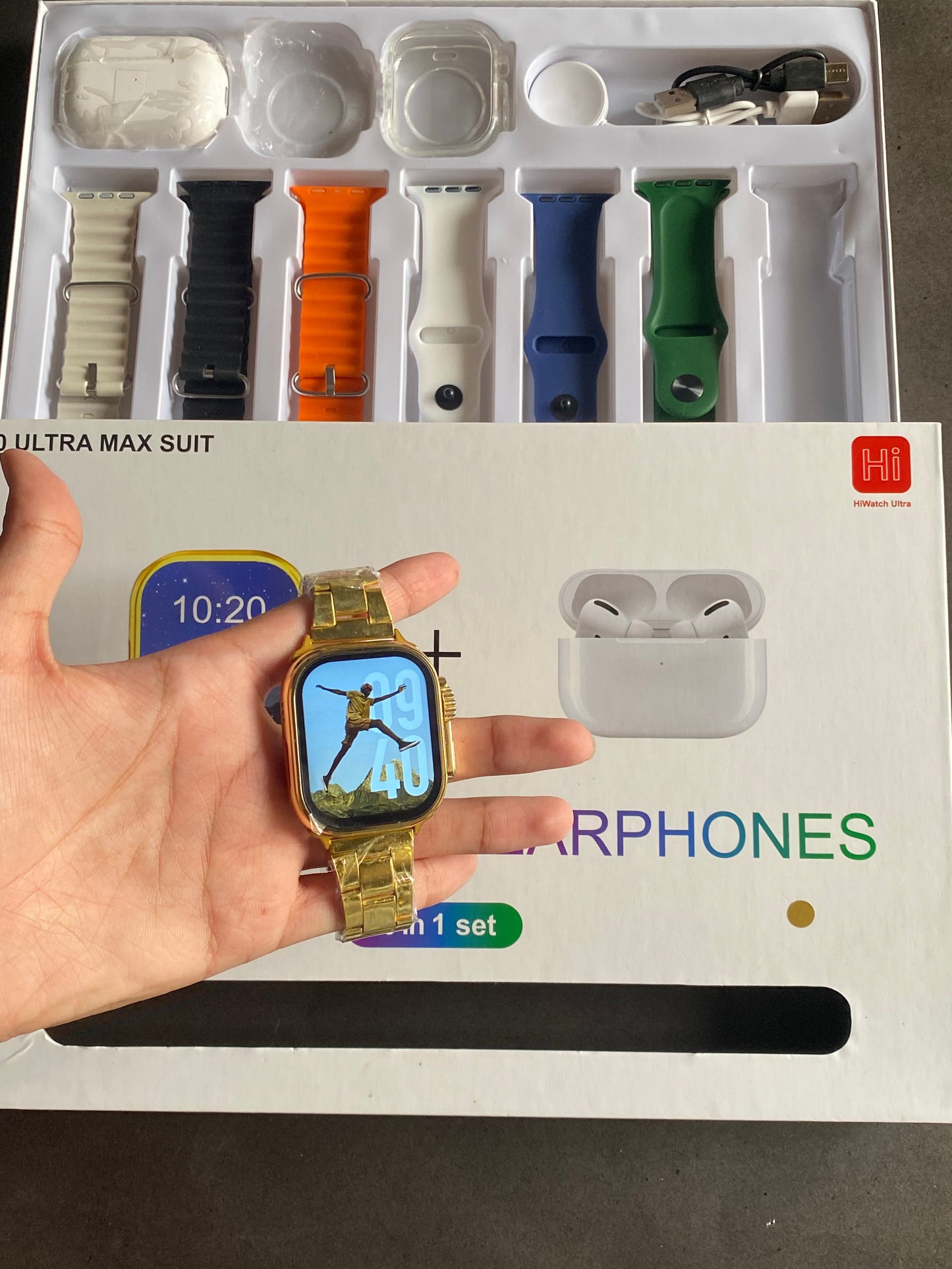 I20 ultra max suit with airpod 10 in 1