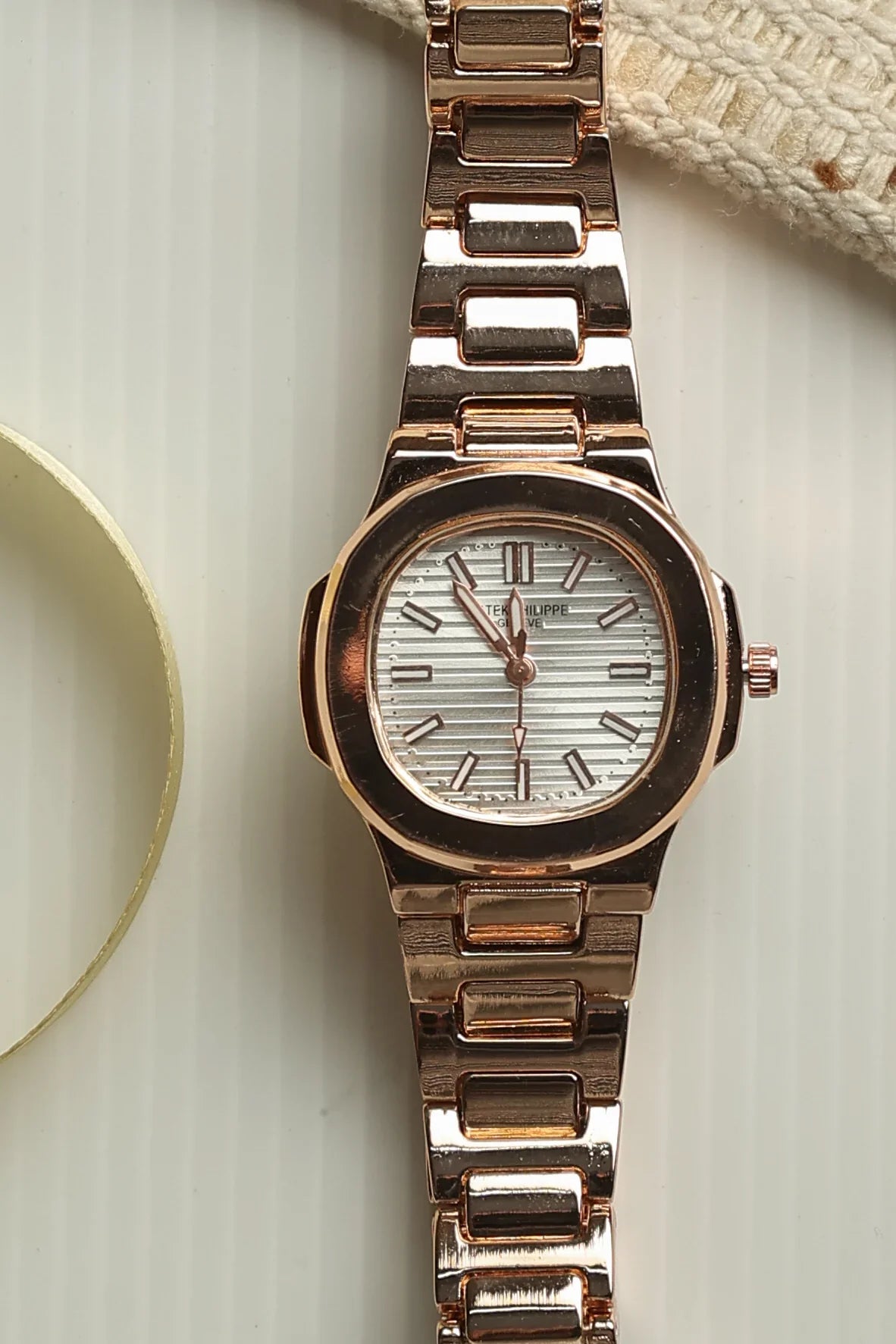 Patek Philippe Rose Gold Women Watch